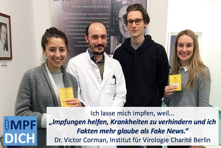 'Ich lasse mich impfen weil...' Interview mit Dr. Corman, Virologe an der Charité Berlin