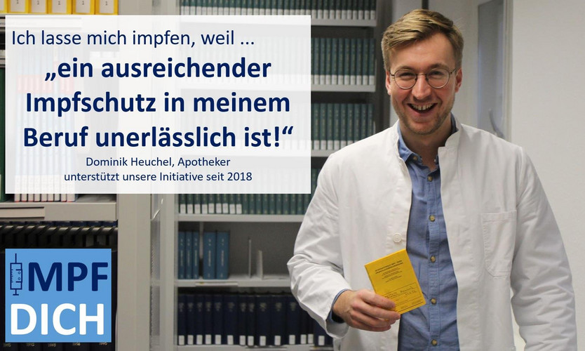 'Ich lasse mich impfen weil...' Interview mit Dominik Heuchel (Apotheker)